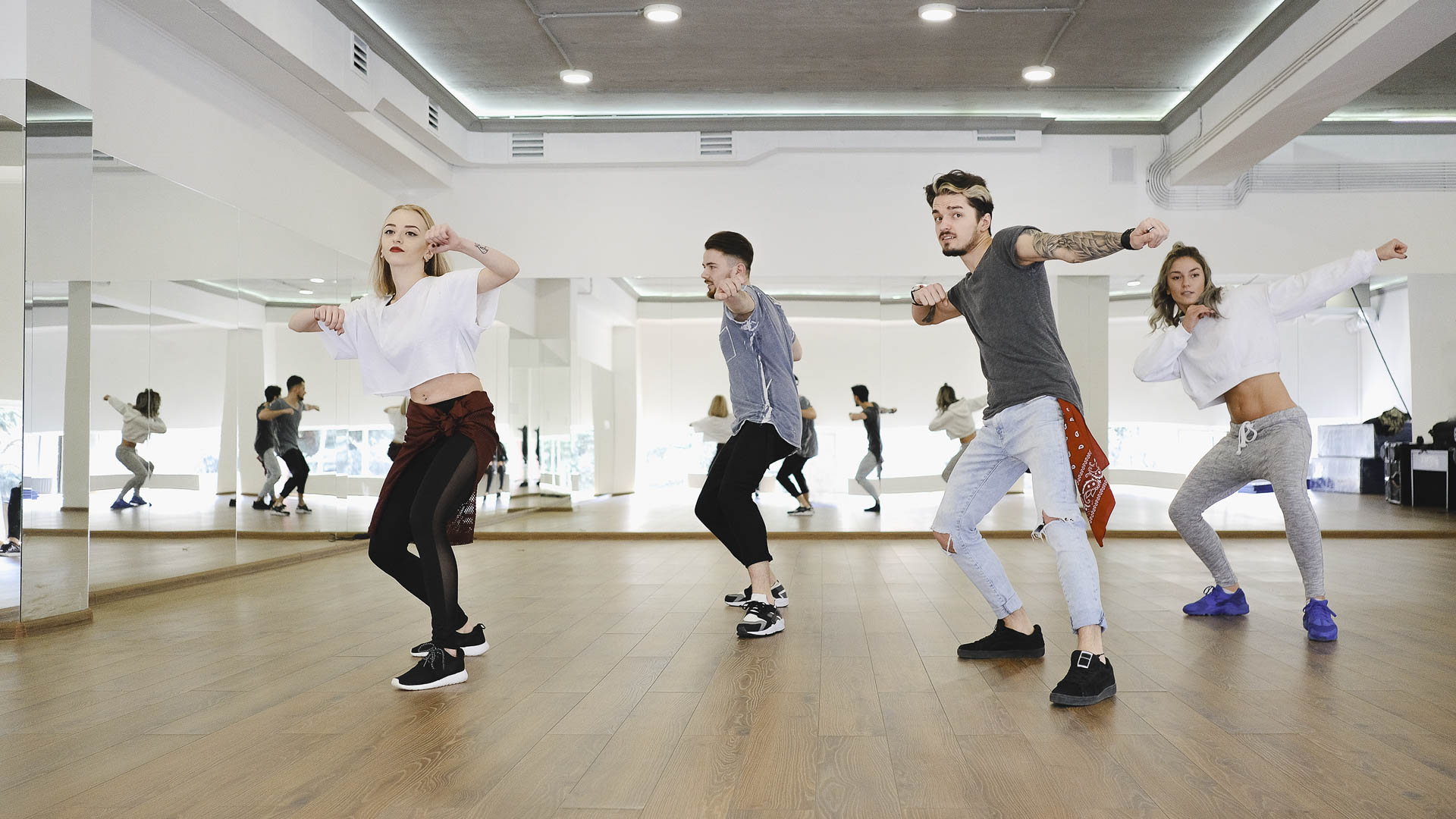 Creative dance studio planning space with choreography notes and class ideas
